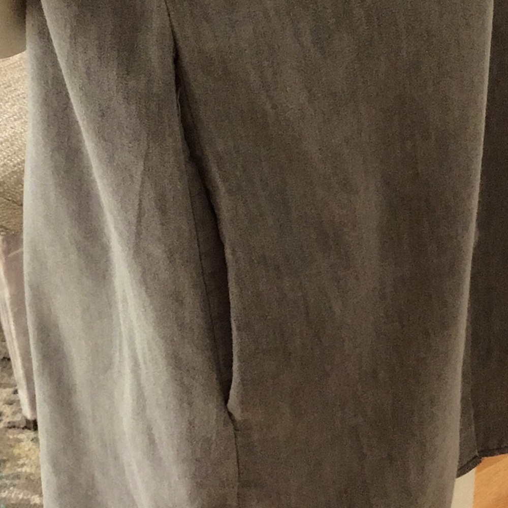 Taupe Cotton Short-sleeved Tunic/Dress - Picture 8 of 15